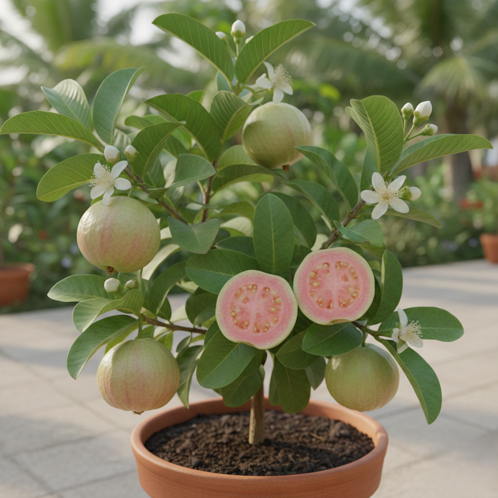 Thai Pink Jamfal / Thai Pink Guava (થાઈ પિંક જામફળ)